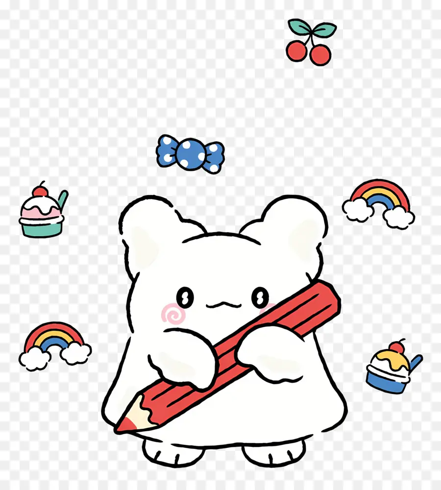 Hanamaruobake，Urso Branco PNG