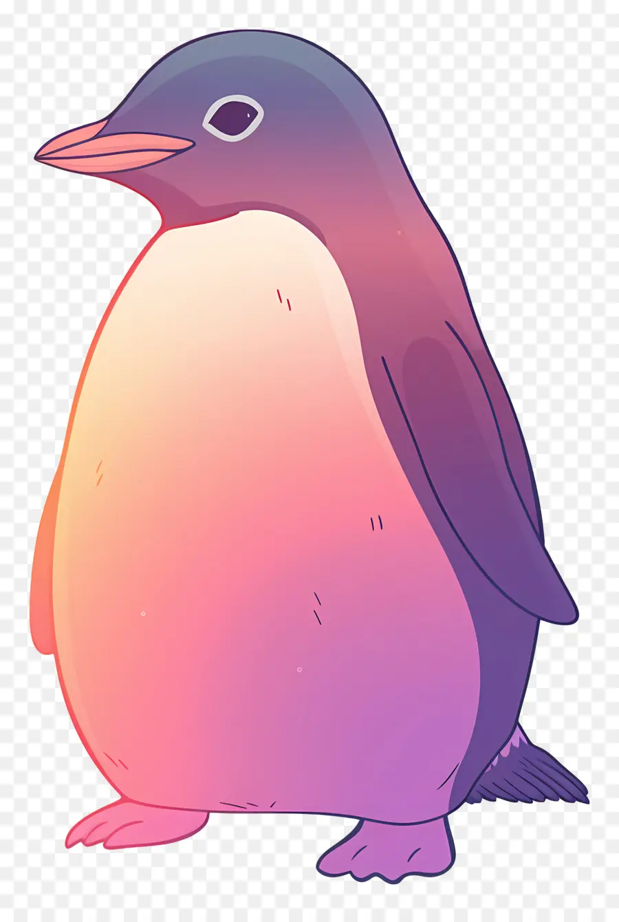 Pinguim De Natal，Pinguim Colorido PNG