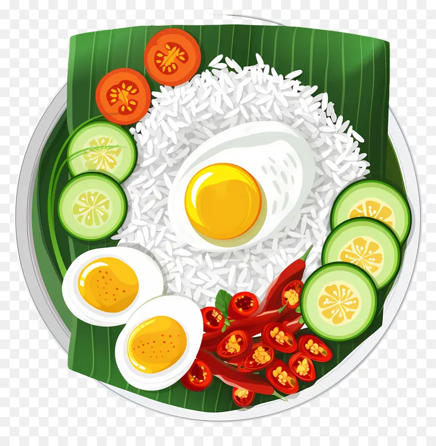 Nasi Lemak，Arroz PNG