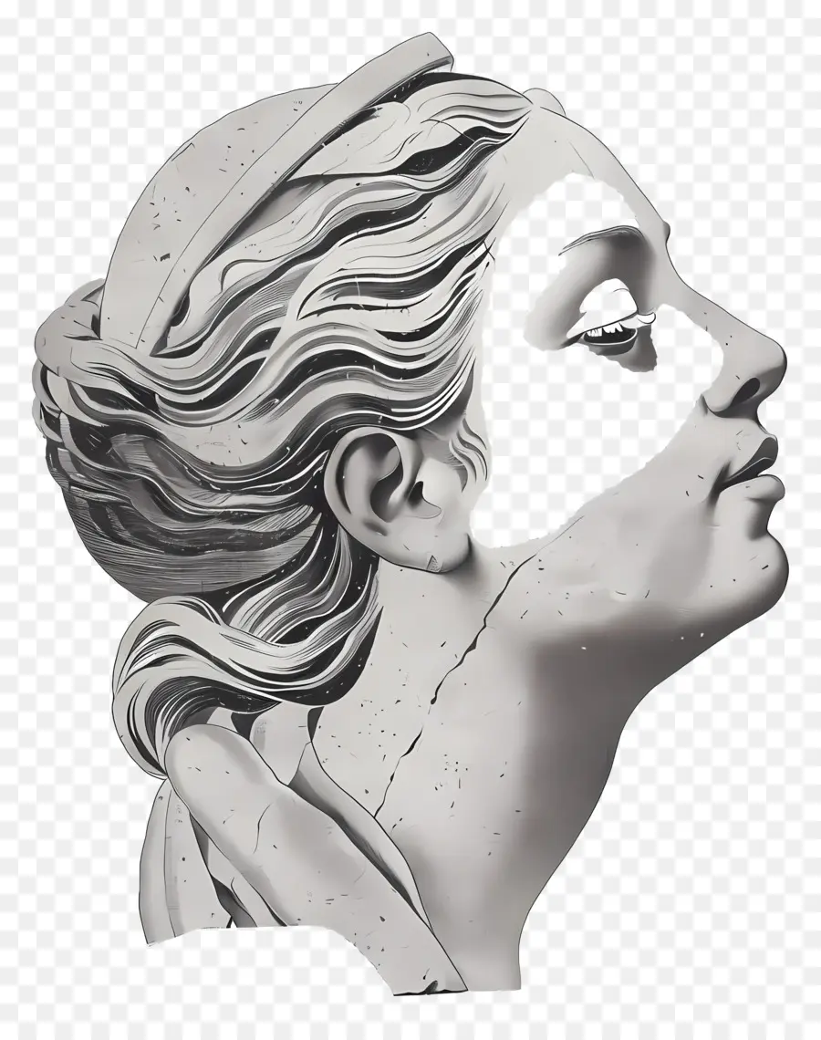 Escultura Grega，Escultura Em Mármore PNG