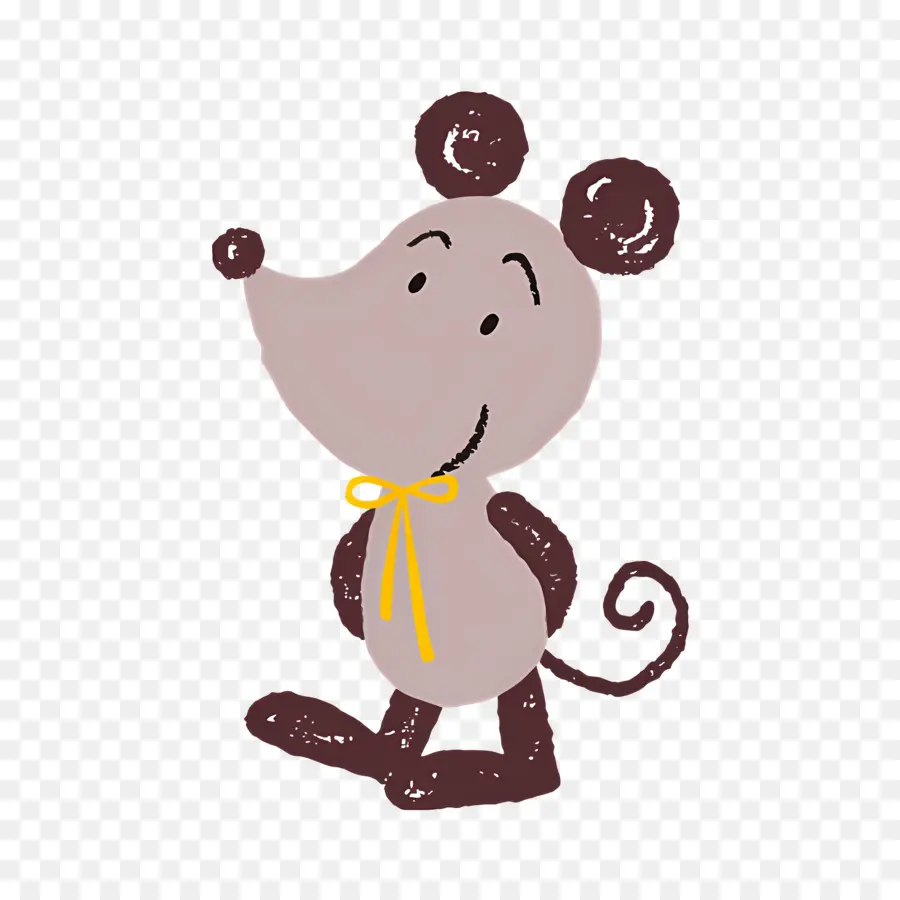 Gengibre，Rato Com Arco PNG