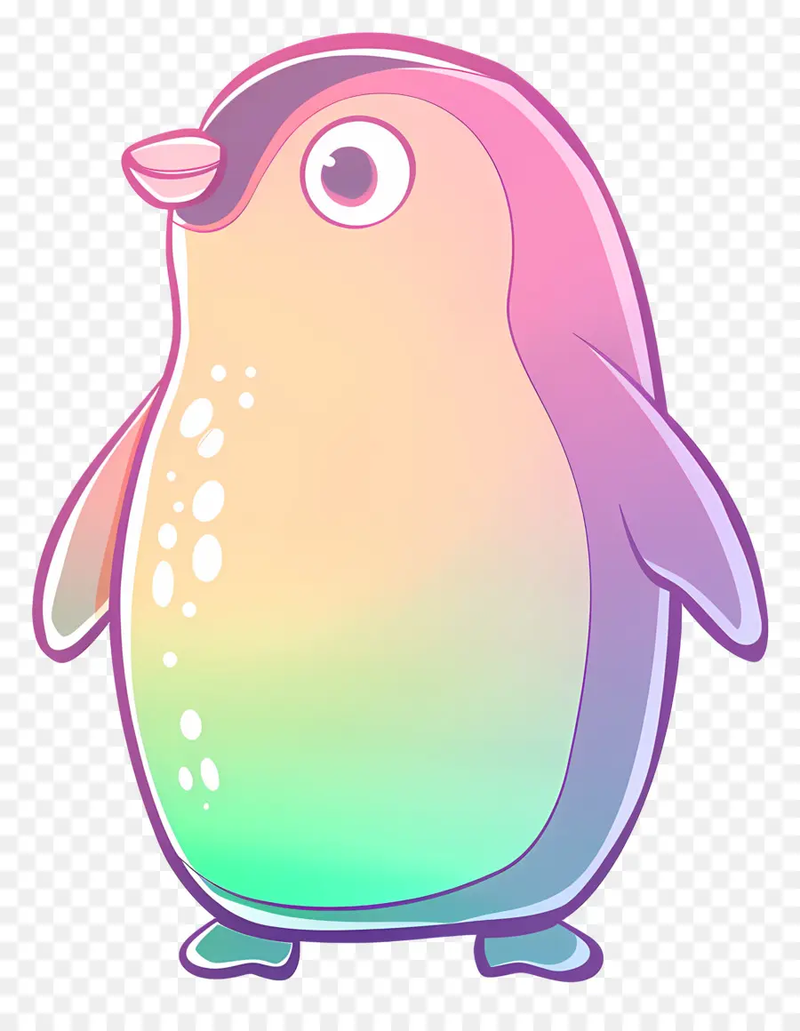 Pinguim De Natal，Pinguim Colorido PNG