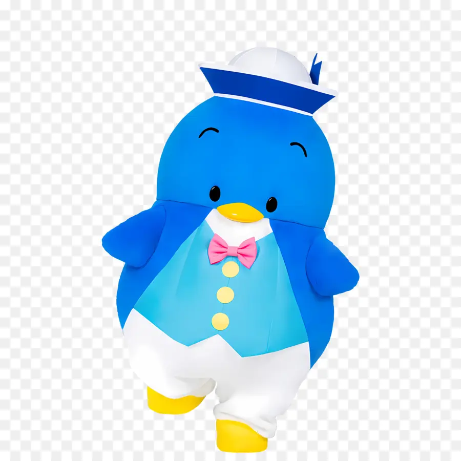 Smoking Sam，Personagem Pinguim Azul PNG