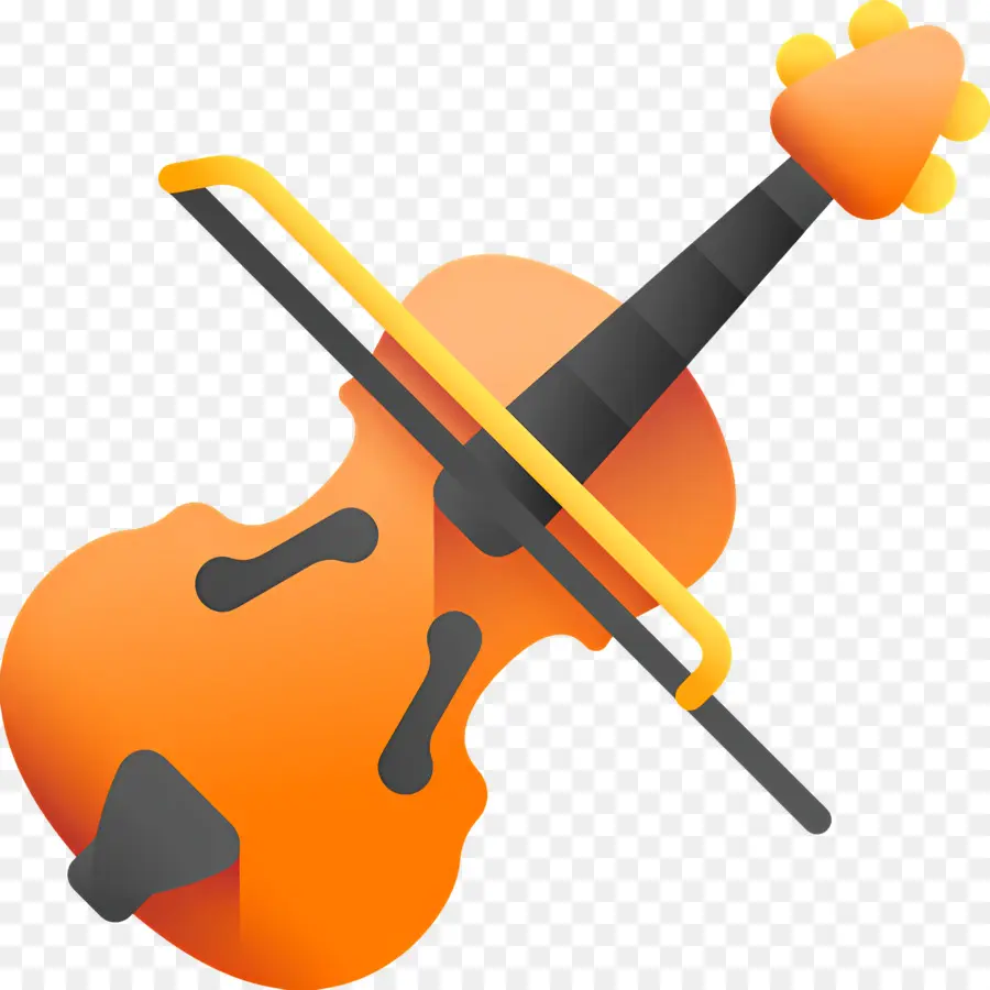 Violino，Violino Laranja PNG