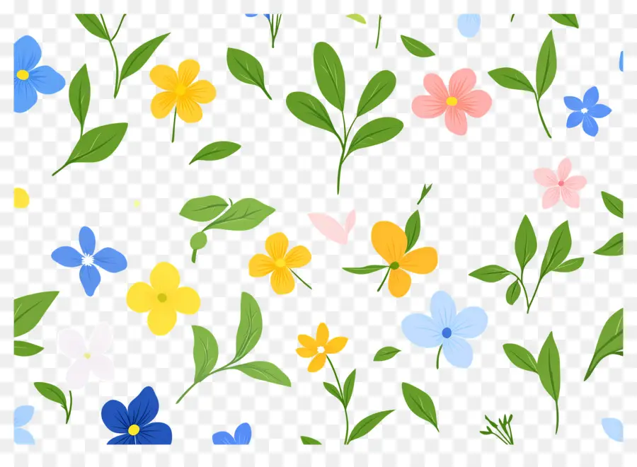 Fundo De Flor，Flores De Desenho Animado PNG