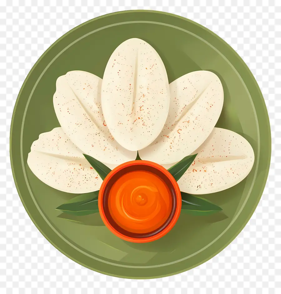 Idli，Idli Com Chutney PNG