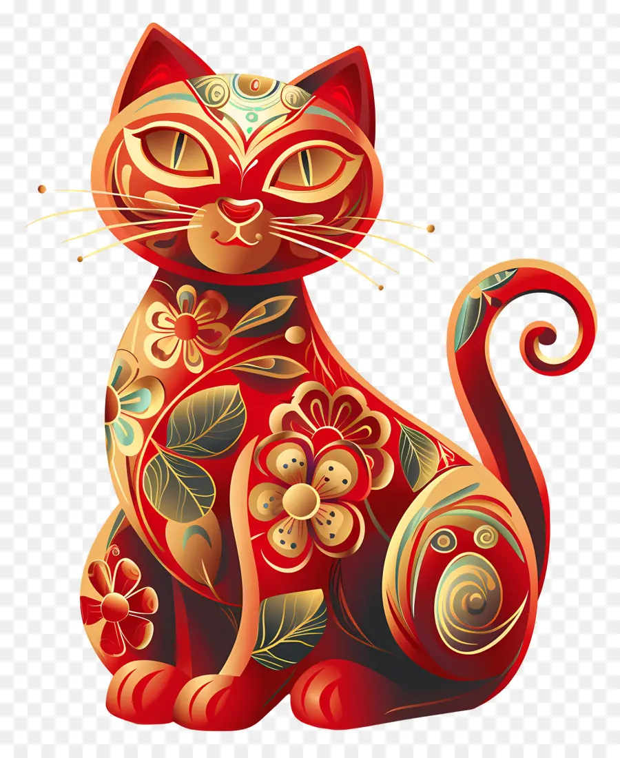 Gato Sortudo，Gato Decorativo PNG