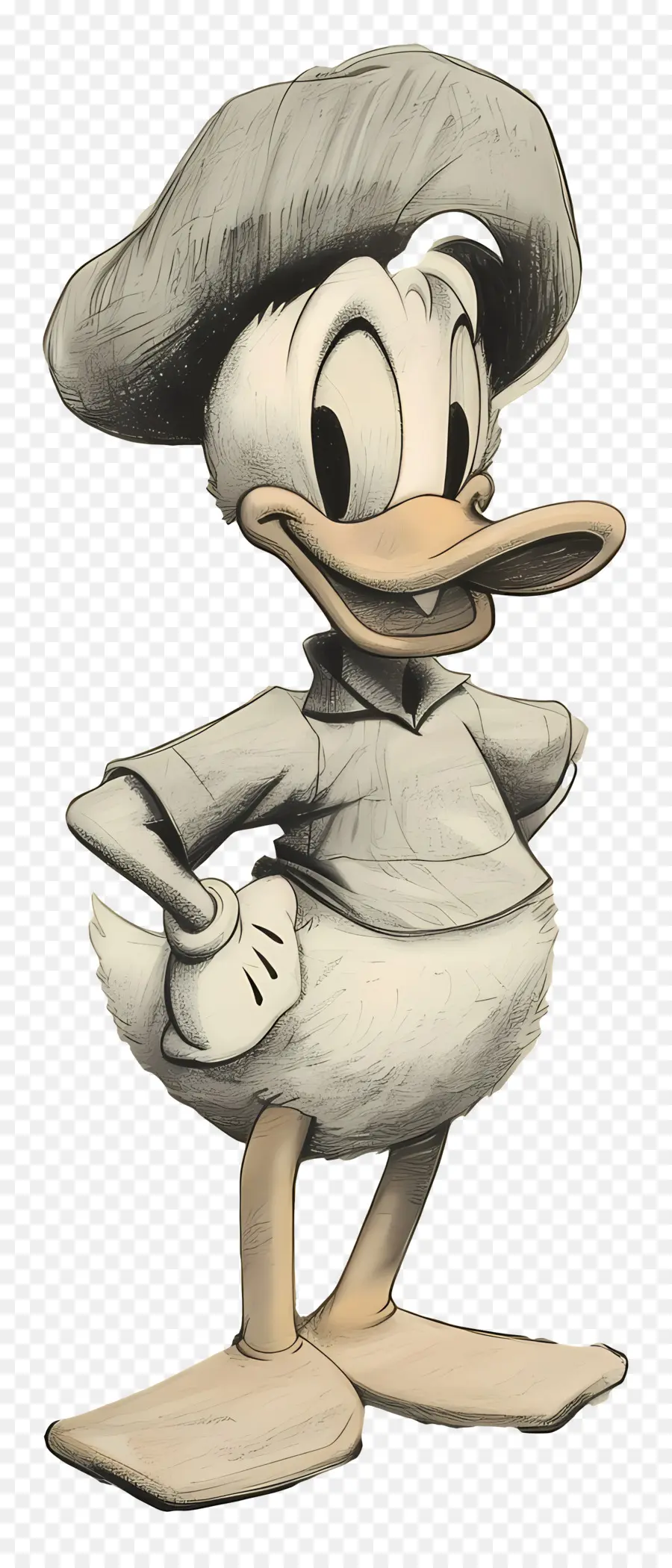 Pato Donald，Pato Com Chapéu PNG