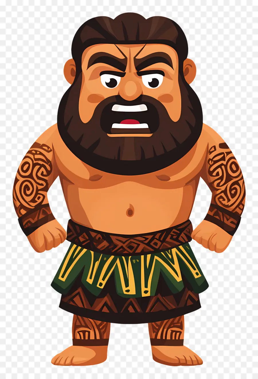 Haka，Guerreiro Dos Desenhos Animados PNG