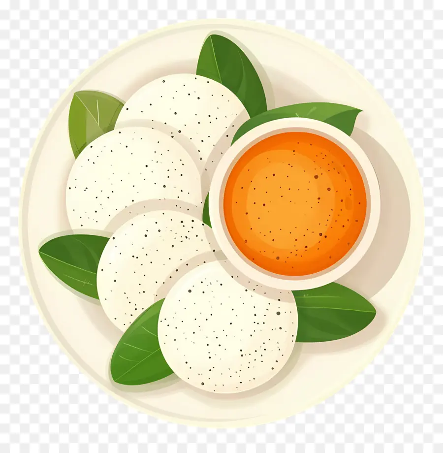 Idli，Idli Com Chutney PNG