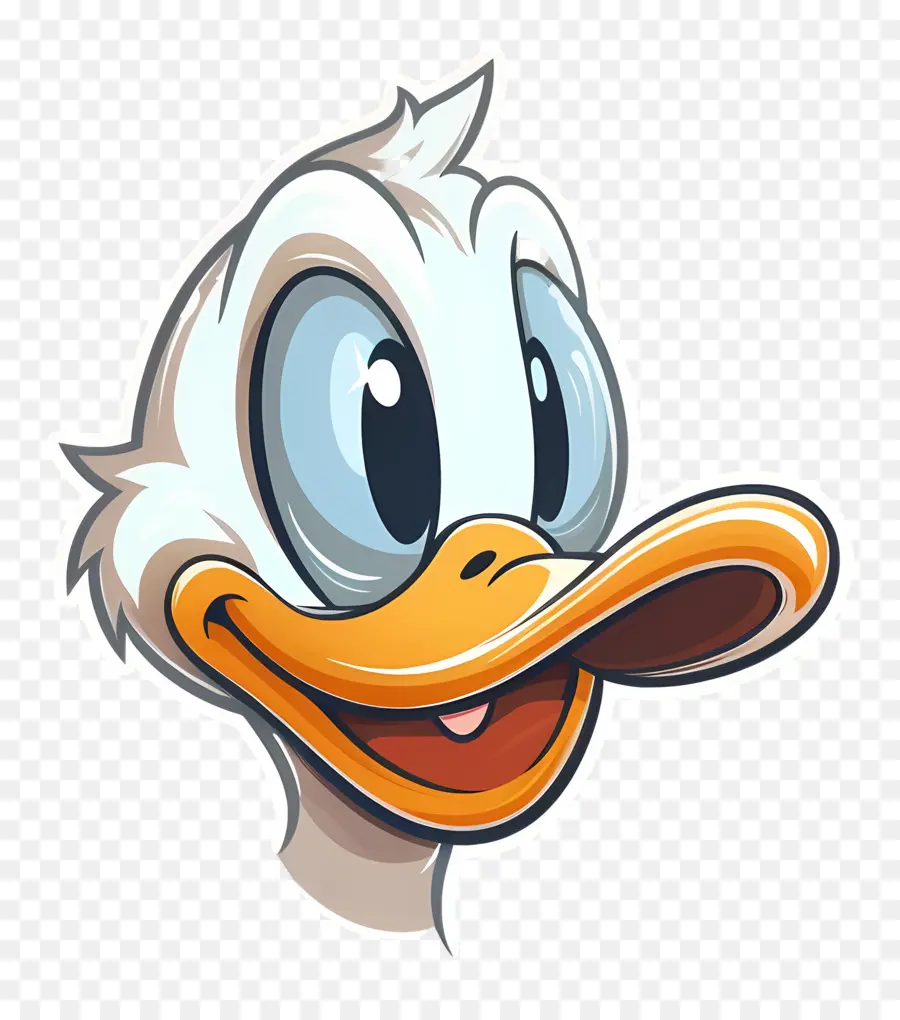 Pato Donald，Cabeça De Pato De Desenho Animado PNG