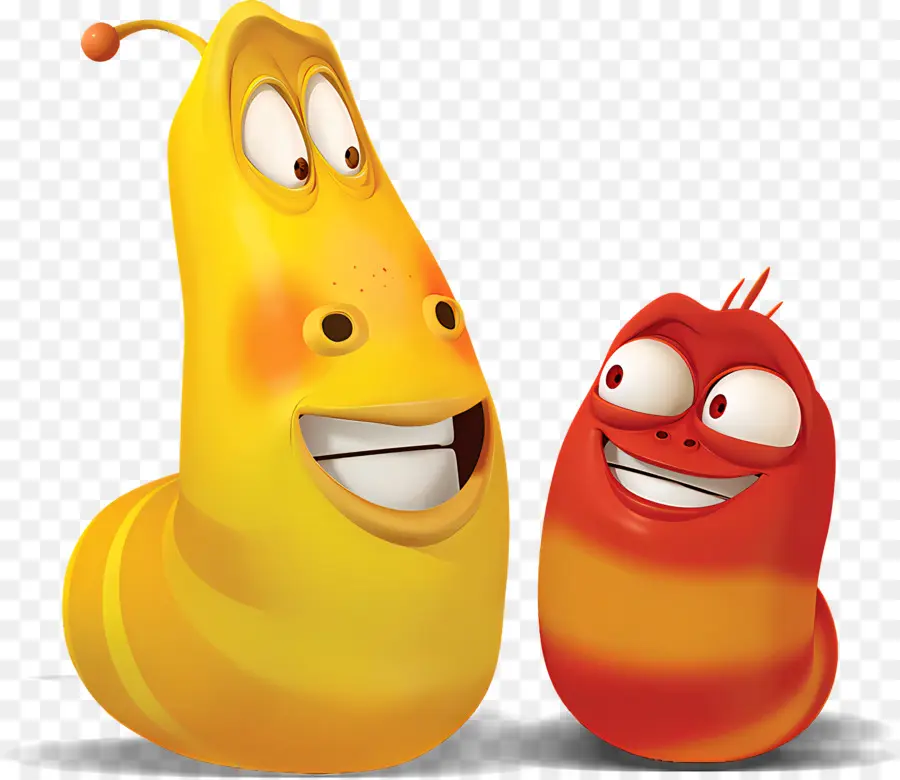 Larva，Vermes Vermelhos E Amarelos PNG