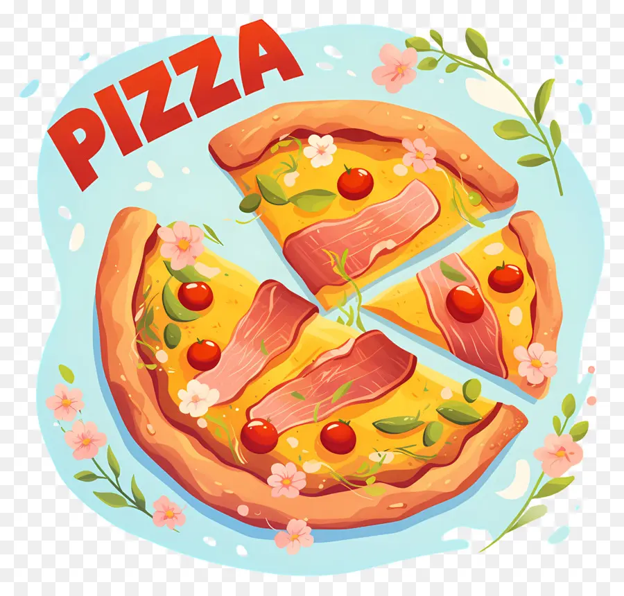 Pizza De Queijo，Pizza Com Coberturas PNG