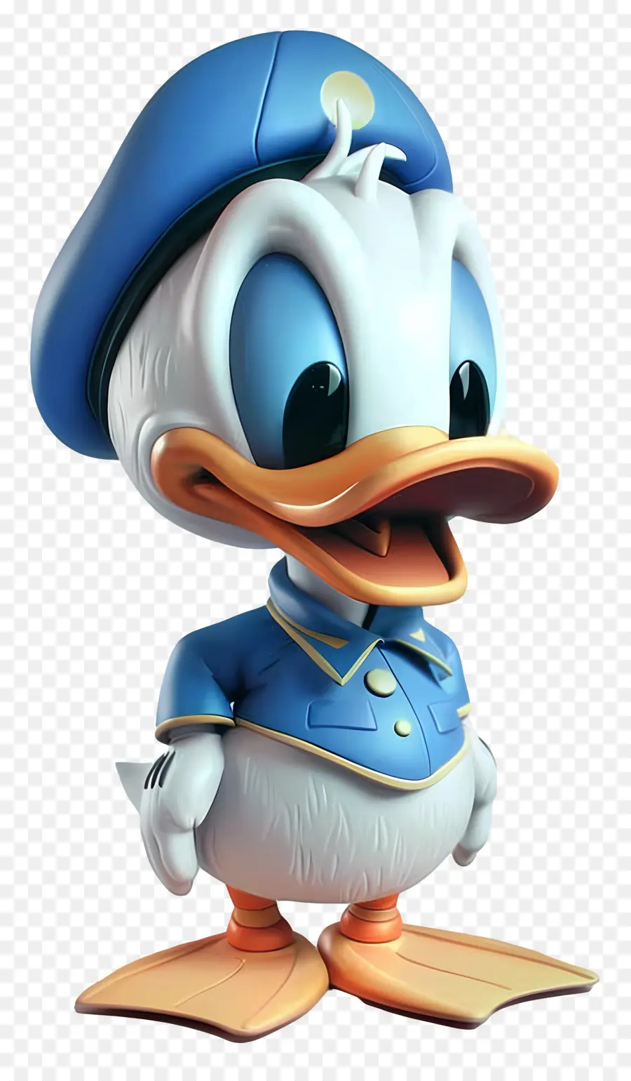 Pato Donald，Pato De Desenho Animado Em Uniforme PNG