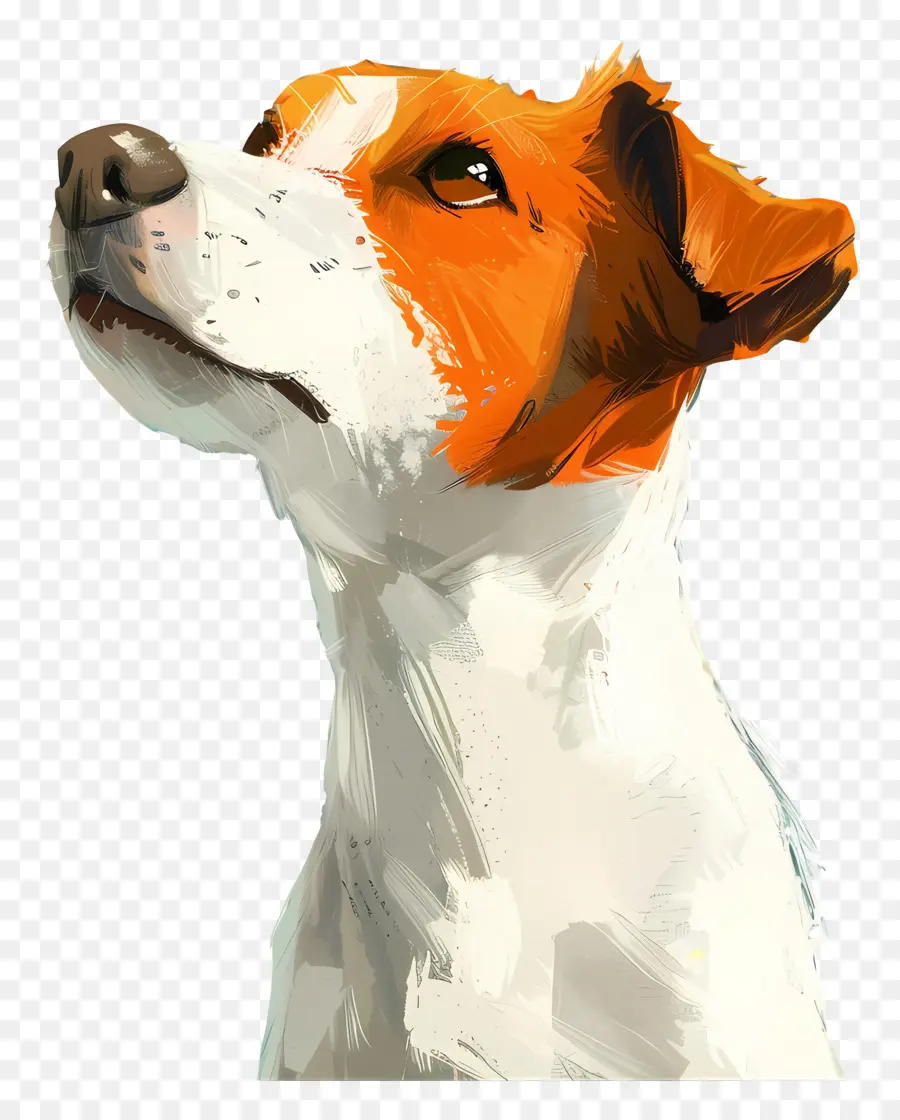 Cachorro Animado，Cachorro Laranja E Branco PNG