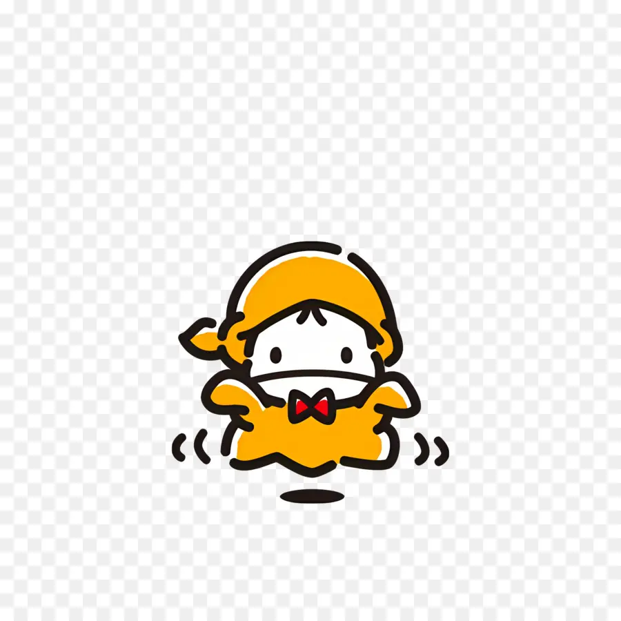 Pochacco，Personagem Fofo Em Laranja PNG