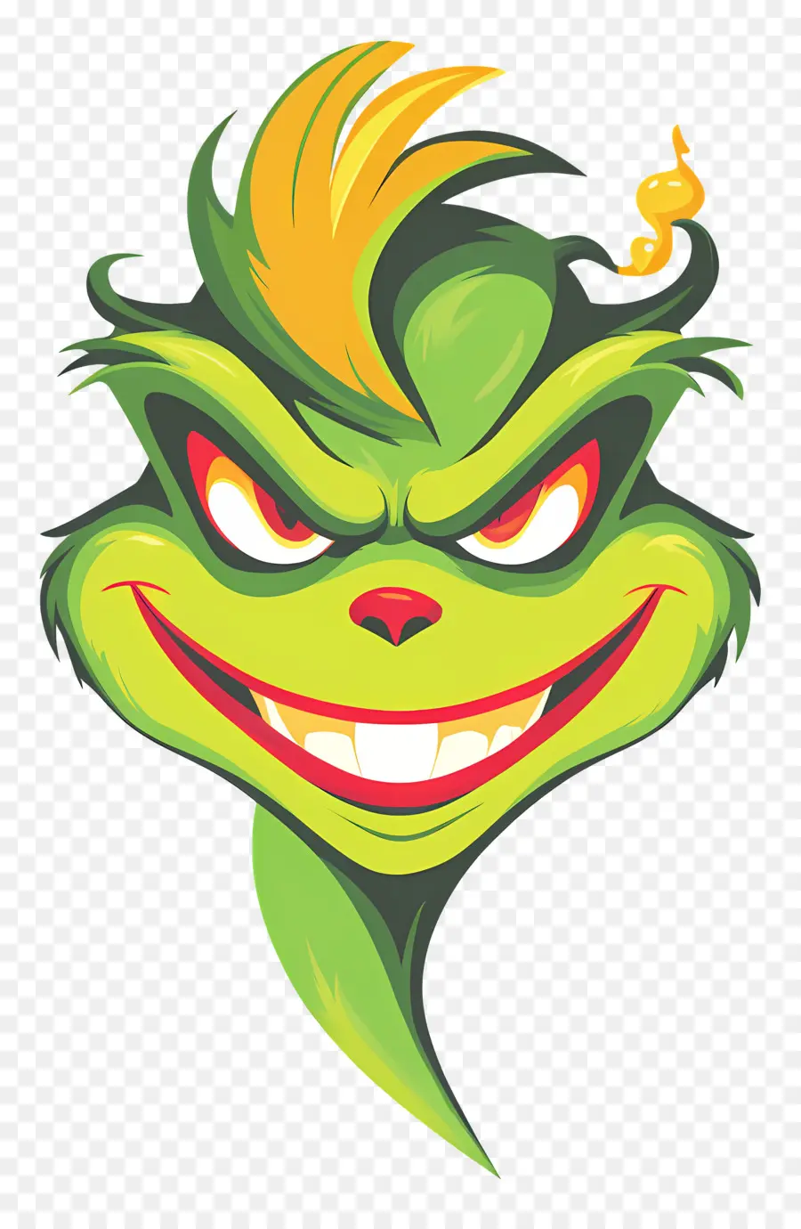 Natal Grinch，Cara De Grinch Verde PNG