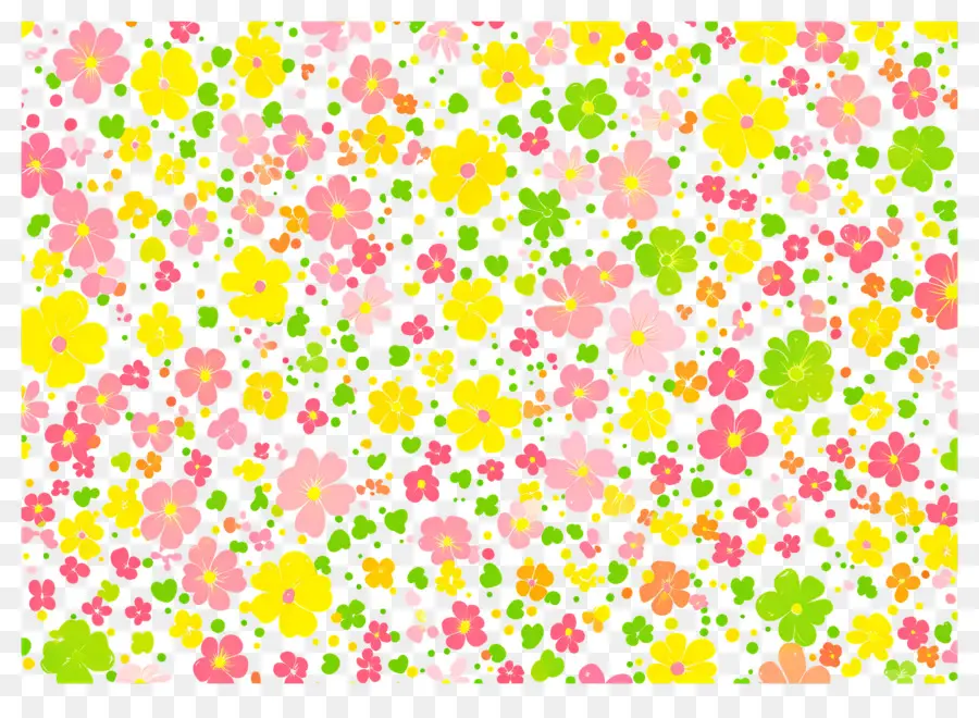 Fundo De Flor，Flores Coloridas PNG