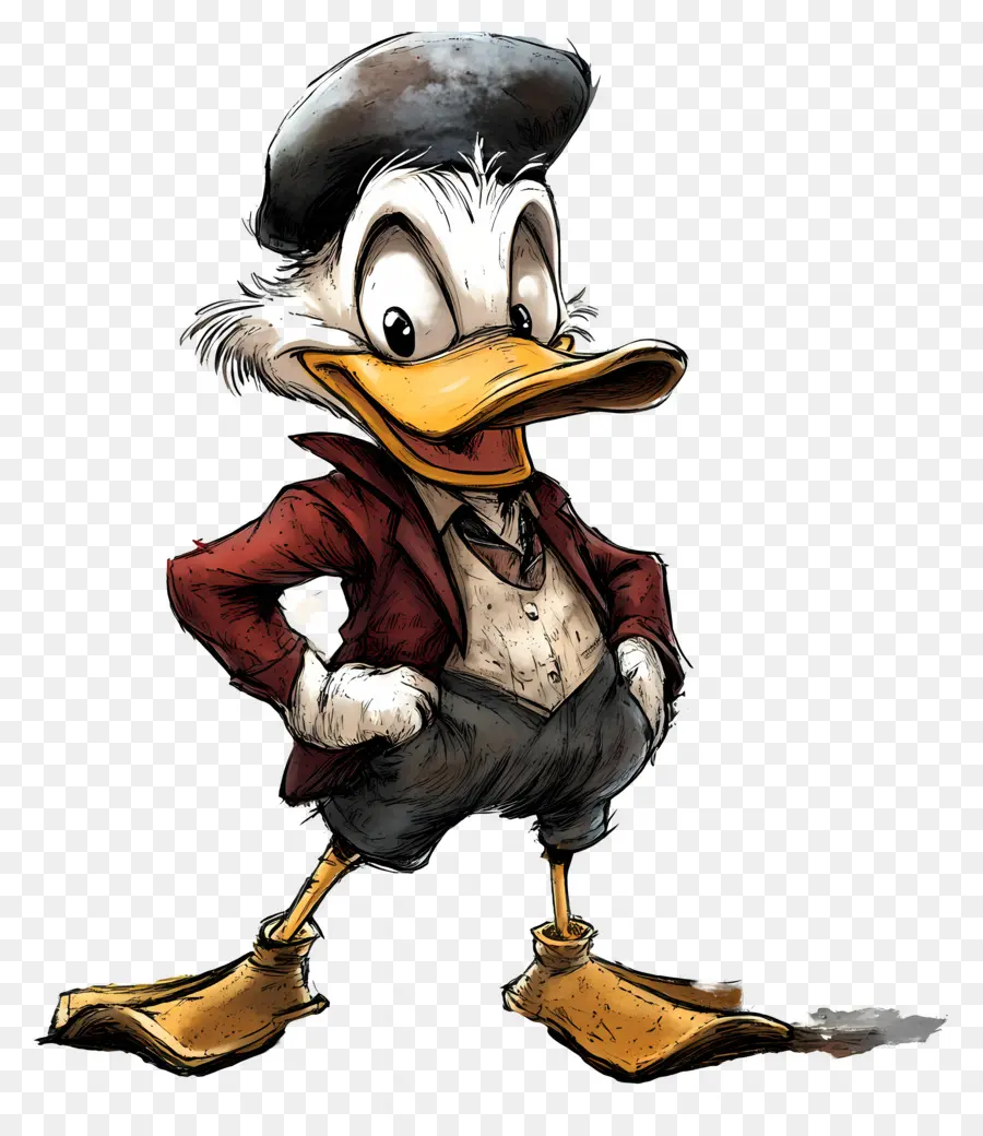 Pato Donald，Pato De Terno PNG