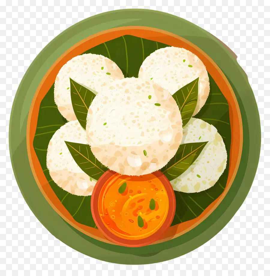 Idli，Idli Com Chutney PNG