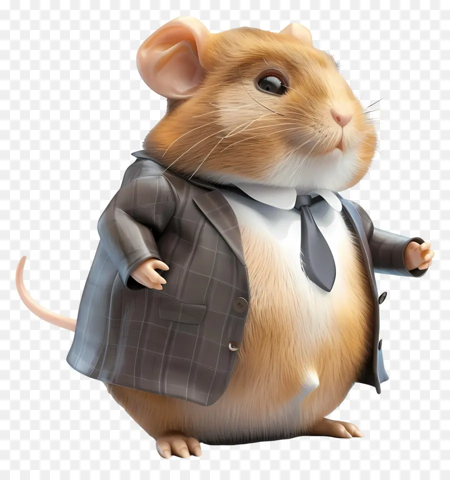 Hamster，Rato De Terno PNG