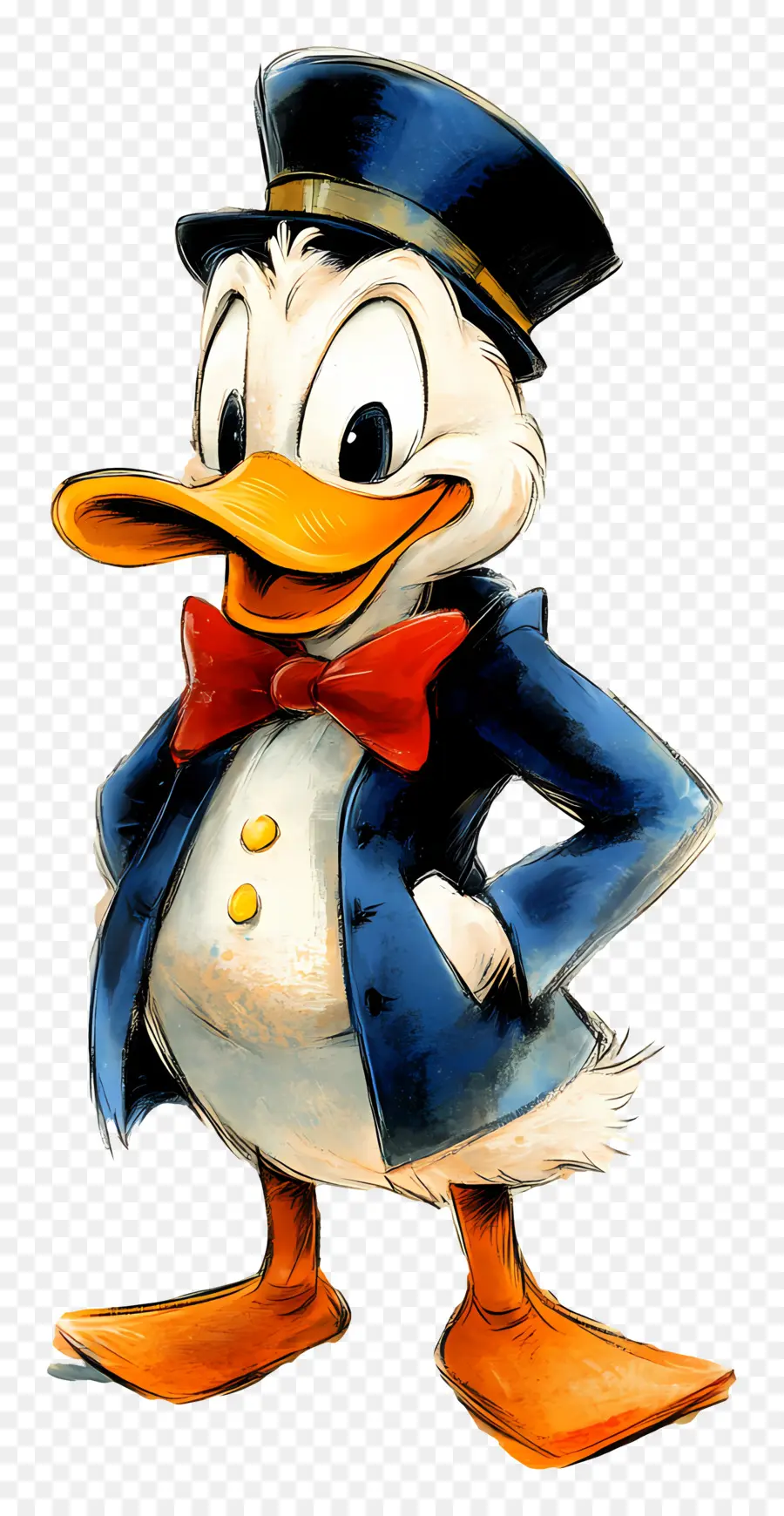 Pato Donald，Pato De Terno PNG