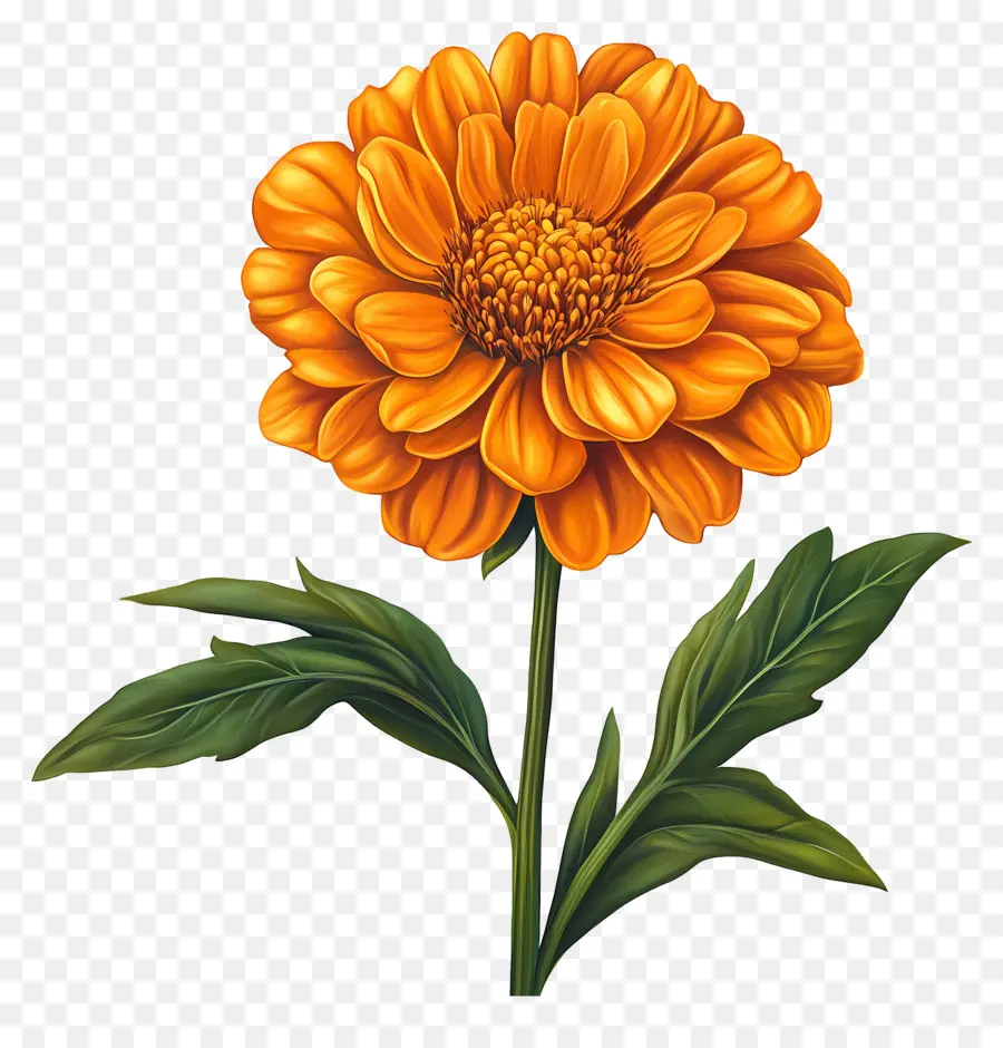 Flor Vintage，Flor Branca E Laranja PNG