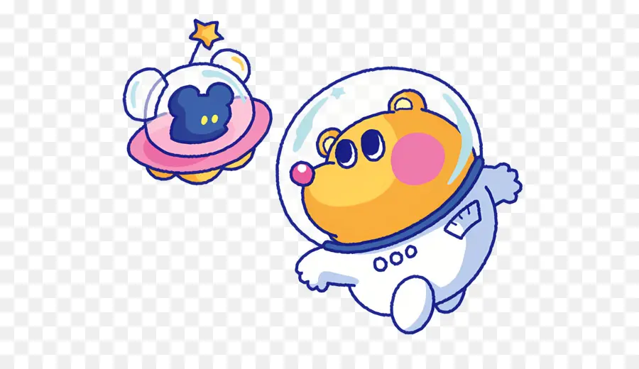 Kumamilen，Urso Espacial PNG