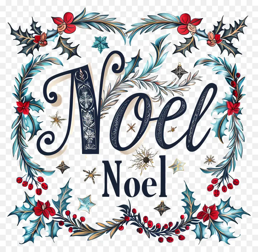 Noel，Design De Guirlanda De Noel PNG