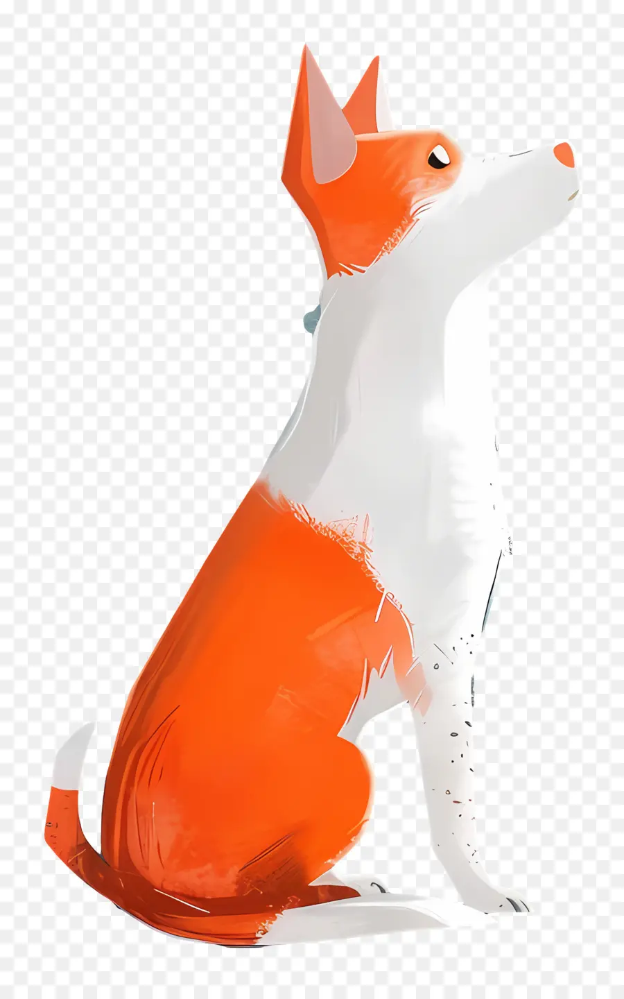 Cachorro Animado，Cachorro Laranja E Branco PNG