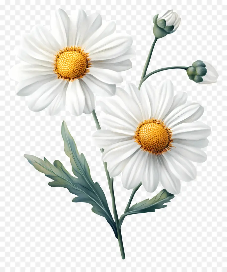 Flor Vintage，Flor Branca PNG