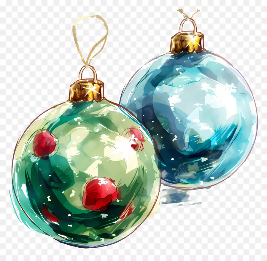 Enfeites De Bola De Natal，Ornamentos PNG