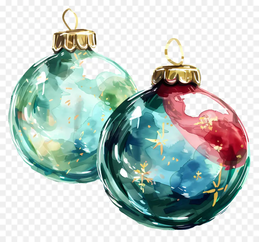 Enfeites De Bola De Natal，Enfeites De Natal Coloridos PNG