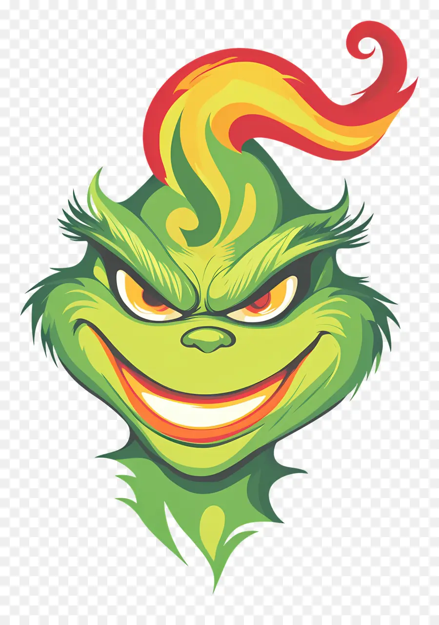 Natal Grinch，Cara De Grinch PNG