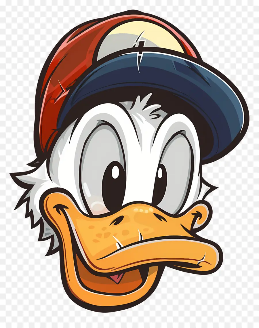 Pato Donald，Pato Com Boné PNG