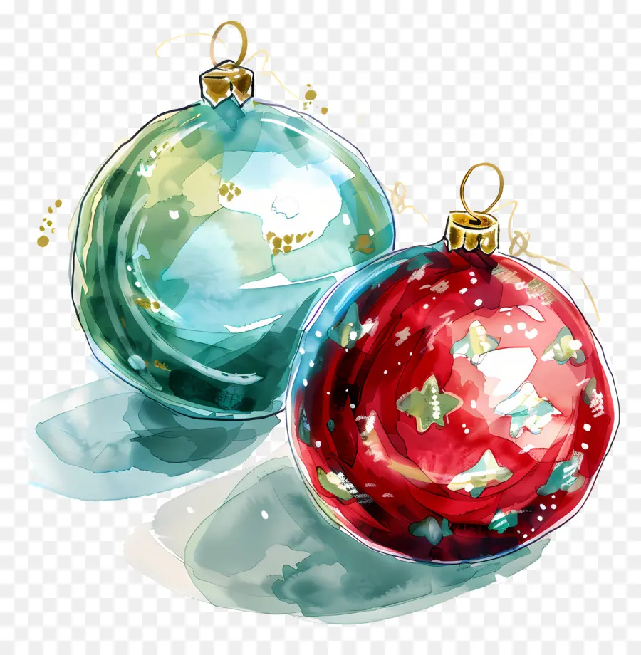 Enfeites De Bola De Natal，Ornamentos PNG