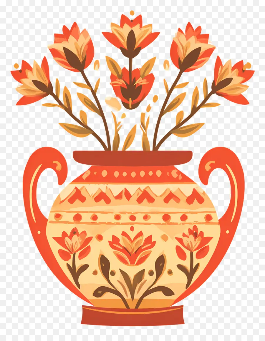 Pote De Casamento Indiano，Vaso Floral PNG