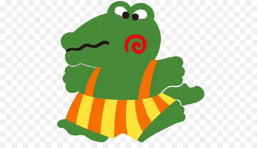 Gatorgags，Crocodilo Verde Dos Desenhos Animados PNG