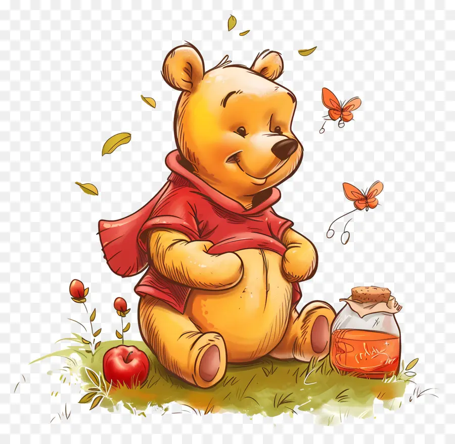 Ursinho Pooh，Urso PNG