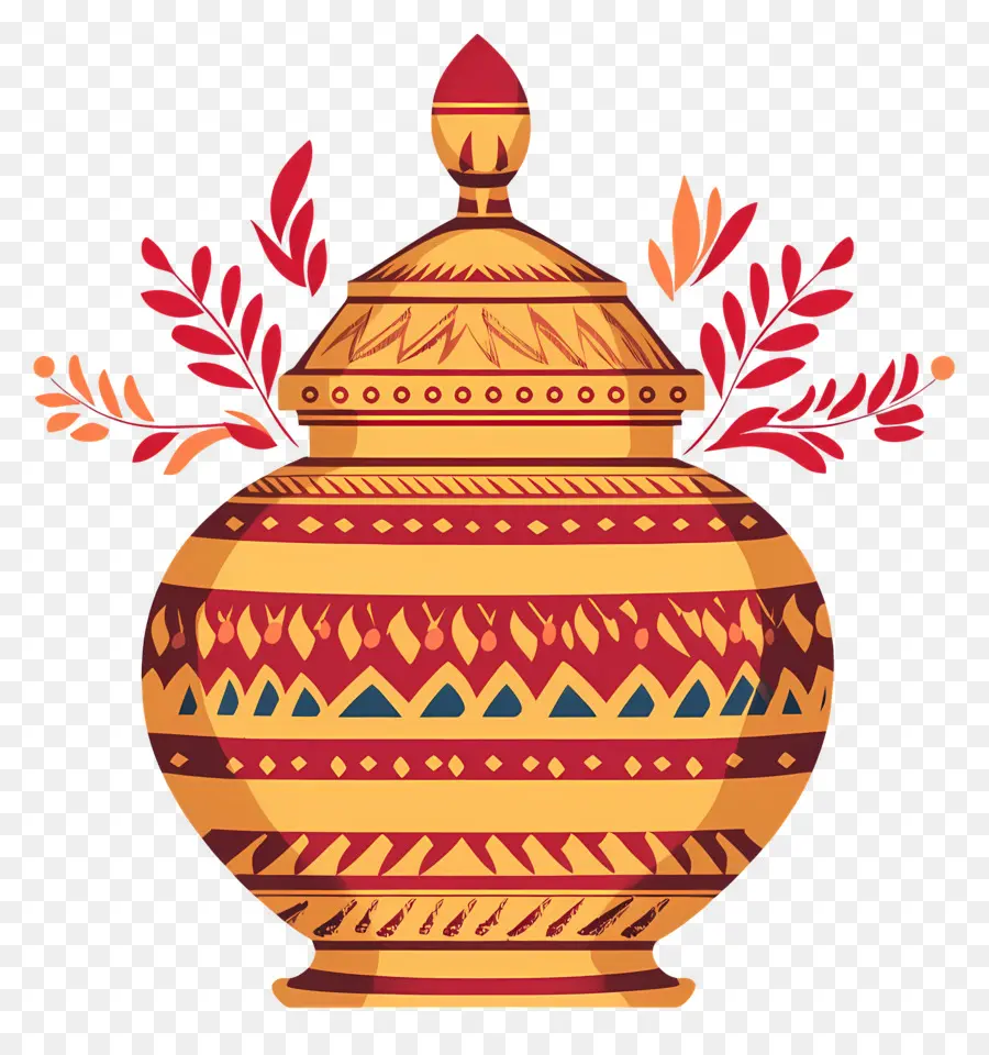 Pote Kalash Indiano，Pote Decorativo PNG