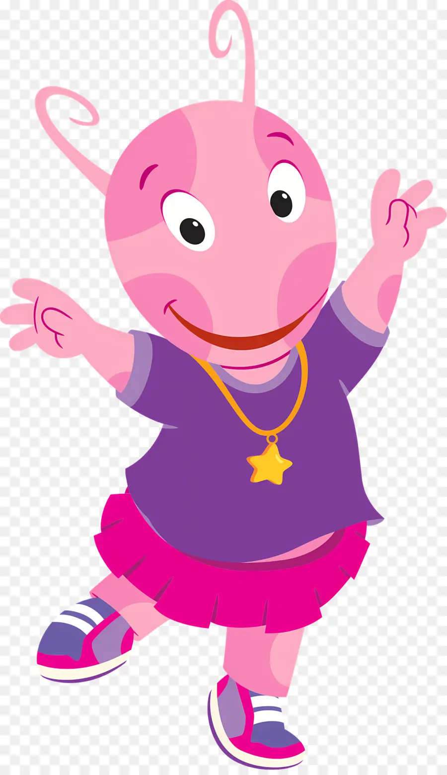 Backyardigans，Criatura Rosa PNG