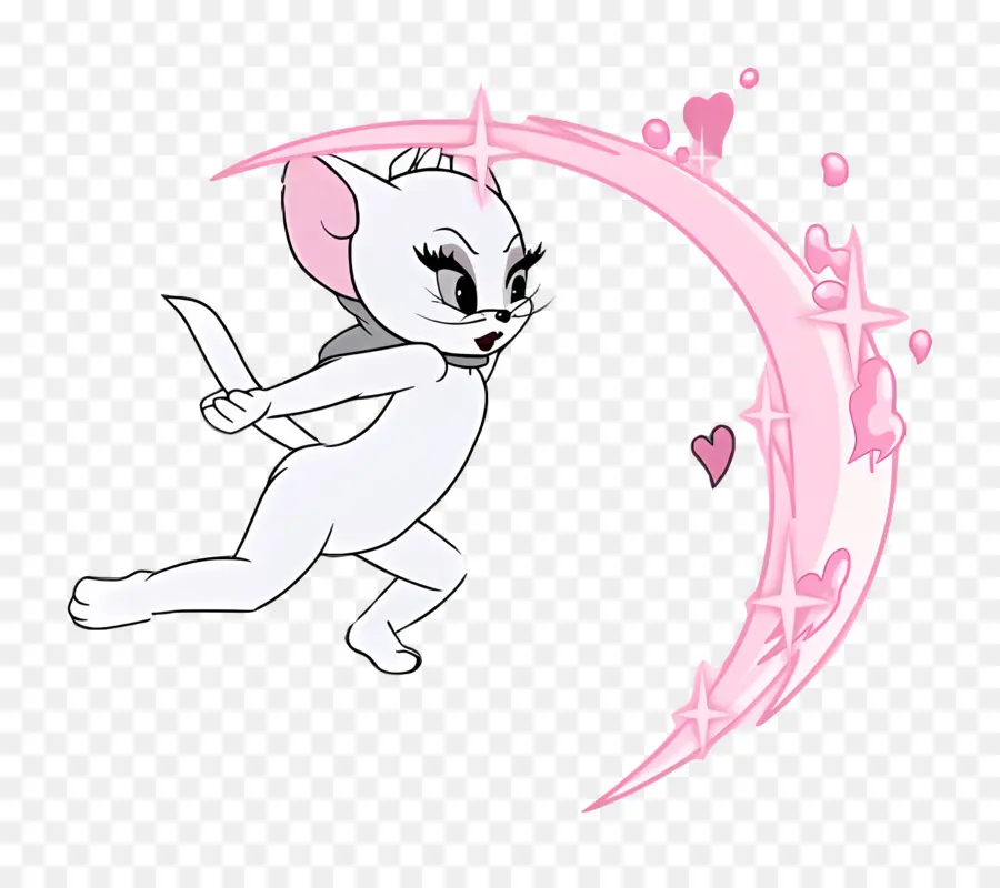 Toodles Em Abundância，Gato De Desenho Animado Branco PNG