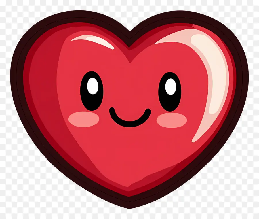 Coração Kawaii，Emoji De Coração PNG