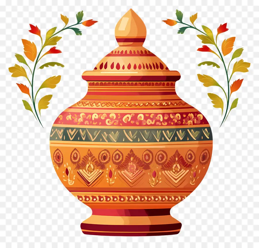 Símbolo De Casamento Indiano，Pote Decorativo PNG