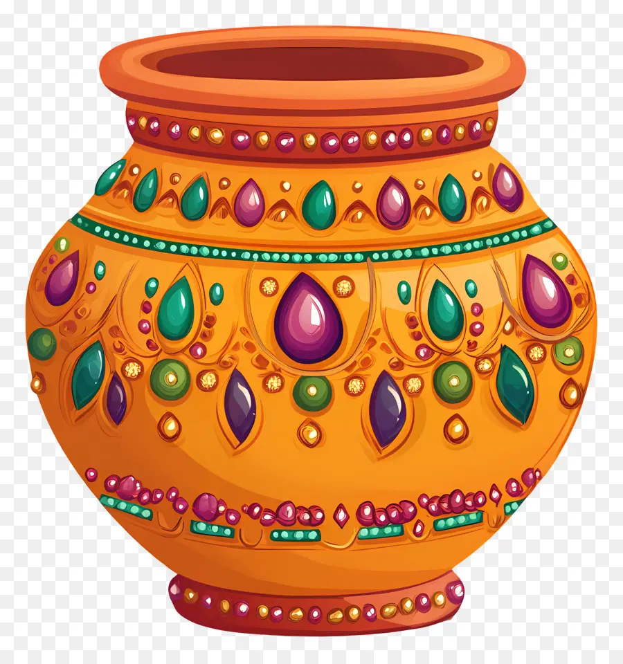 Casamento Indiano，Pote Colorido PNG