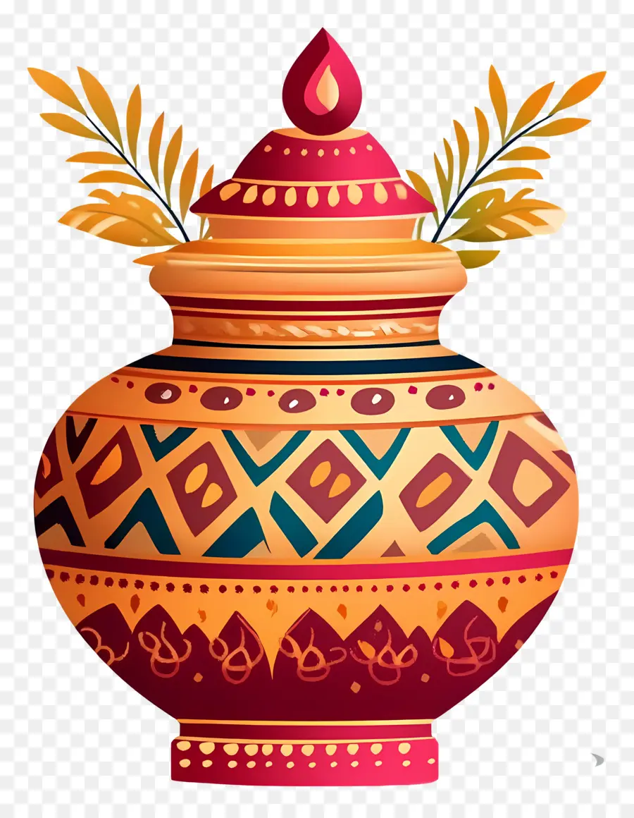 Pote Kalash Indiano，Pote Decorativo PNG