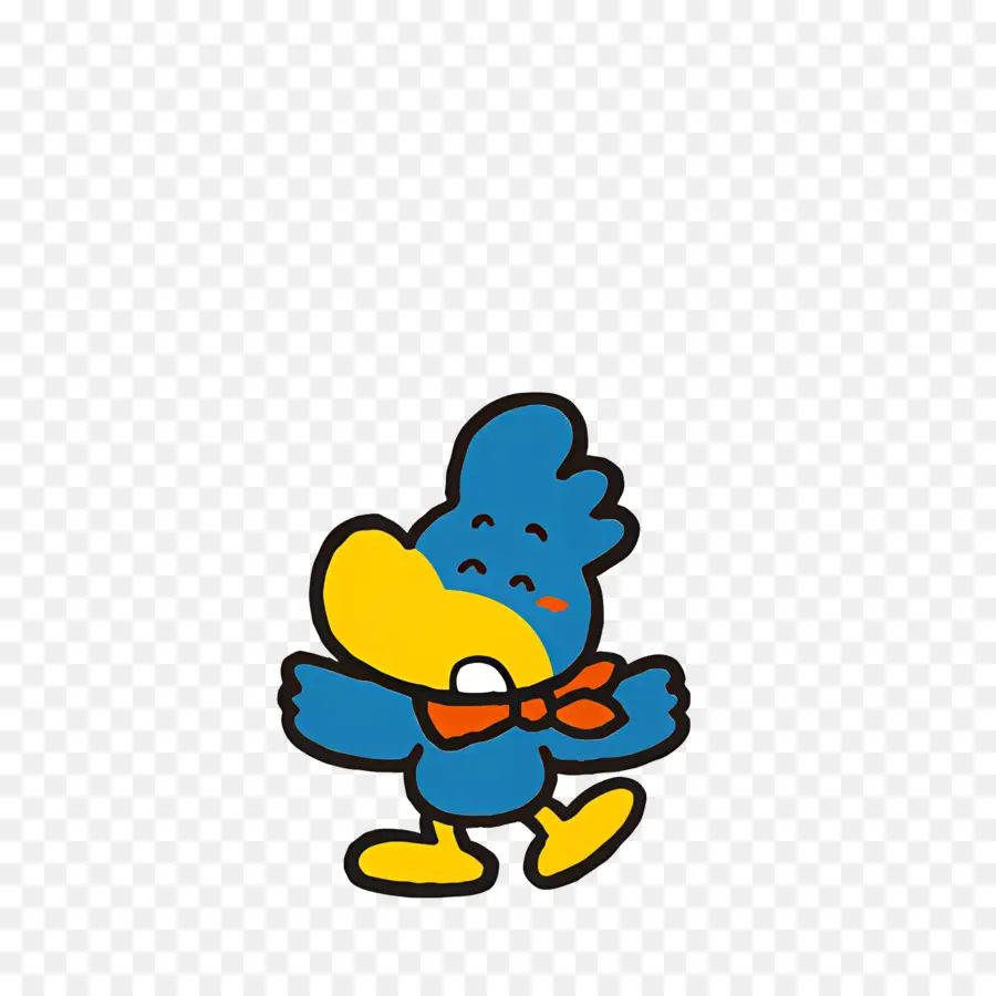 Waffle Kids，Pato Azul PNG