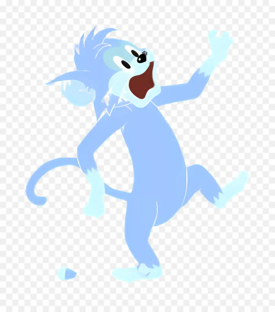 Gato Butch，Gato Fantasma Azul PNG