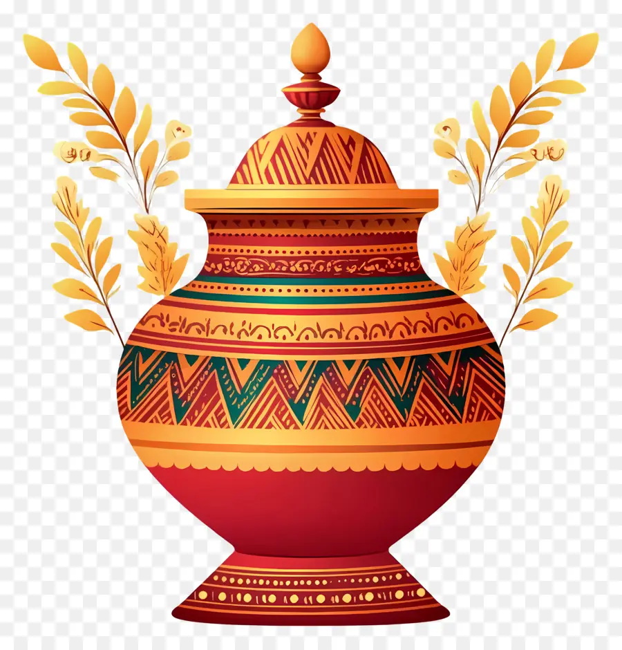 Pote Kalash Indiano，Pote Decorativo PNG