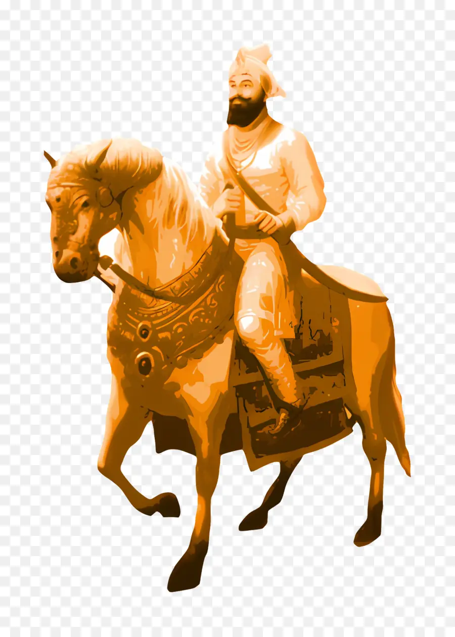 Guru Gobind Singh，Figura Histórica A Cavalo PNG